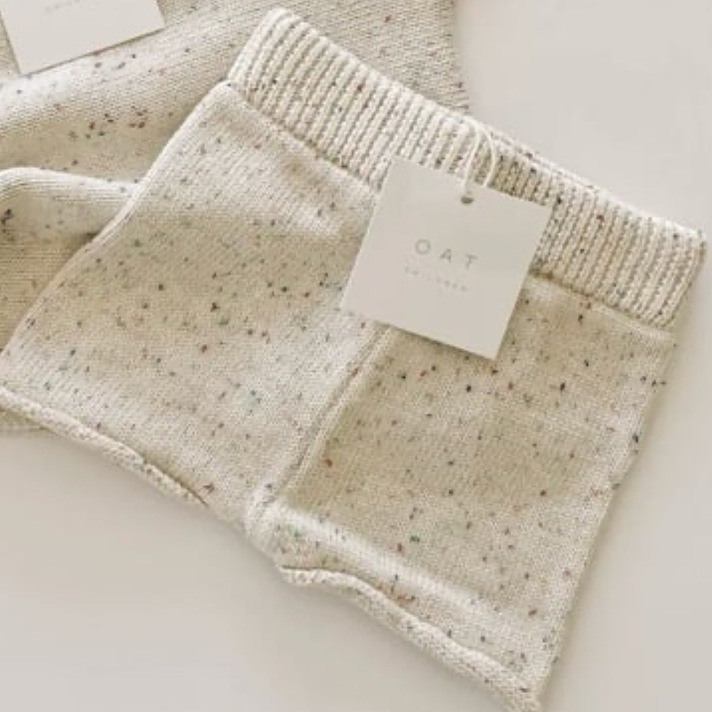 Kids Speckled Knit Shorts